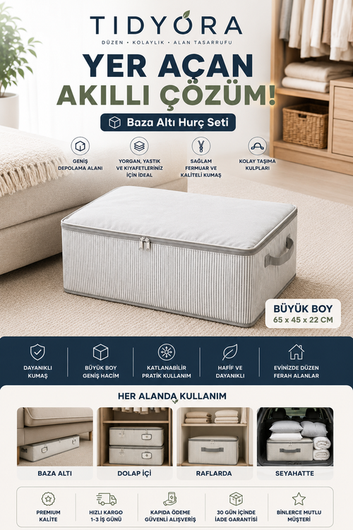Tidyora Premium Baza Altı Hurç